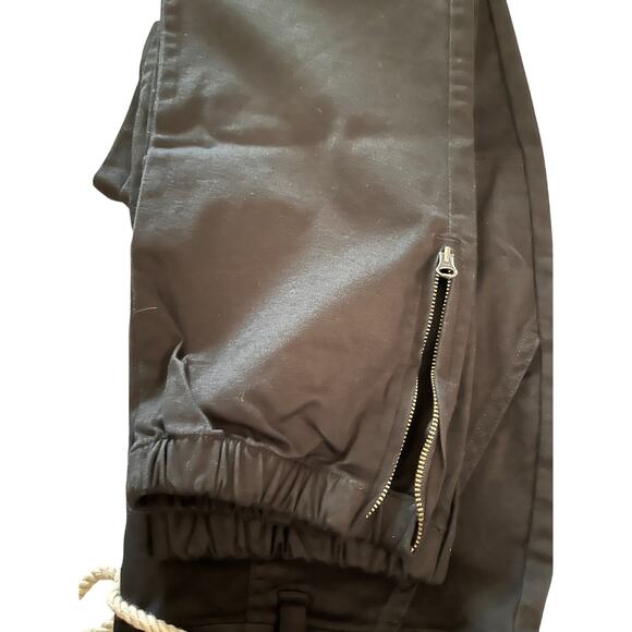 L.T.J Letter To Juliet Women's Crop Zip Ankle Utility Joggers in Black Sz L NWT - Picture 12 of 12